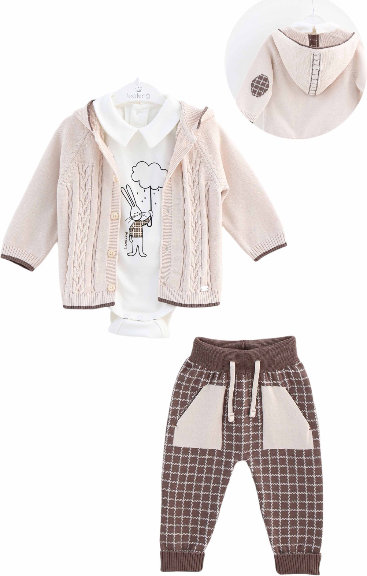 Sweater, Bodysuit & Pants Set — Style 8453